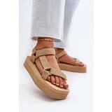 Boto Women's Platform Sandals in Beige Edireda | ePonuda.com