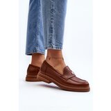 Zazoo Women's Loafers On The Platform Laura Messi 2392 Dark Gold | shoptok.hr