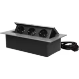 produžni kabel sa 3 x Schuko utičnice, ugradbena - OR-GM-9037(GS)/G