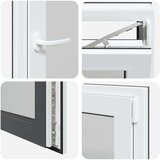  podrumski prozor RISOR 60x100 cm Okretno-nagibni DIN desni antracit - Antracit 60 x 100 cm (troslojni) 1 Naginjanje i okretanj | shoptok.hr