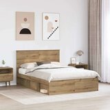  Konstrukcija postelje Oreh 150 x 200 cm Masivno borovo les, (5000104116) | Shoptok.si