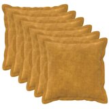  Presvlaka za jastuk 6 kom. HOUTEN Žuta 30 x 30 cm - Dizajn s paspulom Žuta 6 | shoptok.hr