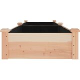  Povišena vrtna gredica s oblogom 240x60x25 cm masivna jelovina | shoptok.hr
