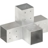 vidaXL Spojnik za steber X oblike pocinkana kovina 81x81 mm Cene