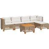 vidaXL 6-dijelni set vrtnih sofa s jastucima bež od poliratana | shoptok.hr