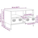 vidaXL TV omarica roza 68x39x43,5 cm hladno valjano jeklo | Shoptok.si