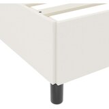 vidaXL Konstrukcija postelje z vzmetnico krema 90 x 190 cm blago, (5000123851) | Shoptok.si