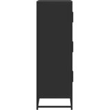  Visoka ploča crna 68x35x106,5 cm Konstruirano drvo i metal | shoptok.hr