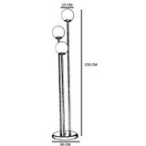 Opviq Podna lampa Judy, 150 cm, E27, Crna | Eponuda.ba