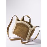 Karl Lagerfeld Vrečasta torba karamel / volneno bela | Shoptok.si