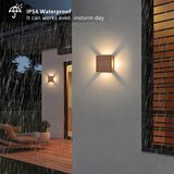  Brilagi - LED spoljno zidno svetlo QUADRAY 6W/230V, drveni dekor, IP54 | Eponuda.com