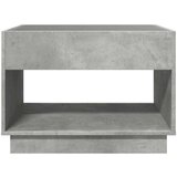 vidaXL Klubska mizica z neskončnimi LED betonsko siva 70x50x50 cm | Shoptok.si