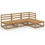 Maison Chic Seti vrtnega pohištva - Vrtna garnitura - Vrtni pohištvo set 4-delna medeno rjava trdna borovina, (21809806) Cene