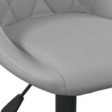 vidaXL Pisarniški stol svetlo siv žamet | Shoptok.si
