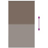 Rolo zavjesa za zamračivanje boje kave 135x230 cm Širina tkanine 131,6 cm Poliester | Shoptok.si