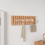 The Living Store Stenski obešalnik 42x8,5x14 cm trdna orehovina - Stenski Obešalnik, (21750979) | Shoptok.si