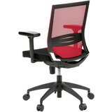 MID.YOU Vrtljiv Stol Porto Base, Črna, Rdeča | Shoptok.si