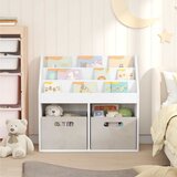  Polica za knjige za djecu s pohranom Bijelo 72,5 x 29,5 x 69 cm | shoptok.hr