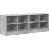 Ormarić za krevet s policom 2 pcs Betonska siva 66 x 33 x 48 cm | Shoptok.si