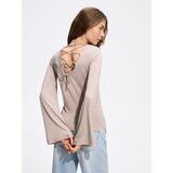 Reserved Bluzica s proširenim rukavima - bež | shoptok.hr