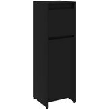 Maison Chic Kopalniška omarica - Kopalniški kabinet črna 30x30x95 cm iverna plošča, (21794669) Cene