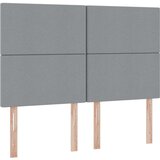  Krevet S LED lampica Svijetlo siva 140 x 190 cm tkanina | shoptok.hr