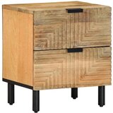 vidaXL Nočne omarice 2 kosa Rjava 40x33x46 cm Masivni les Mango | Shoptok.si
