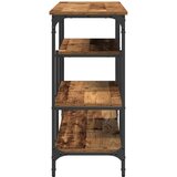  Konzolni stol s policom s pohranom Staro drvo 100 x 35 x 75 cm | shoptok.hr