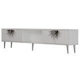 Hanah home TV polica Nida White Silver