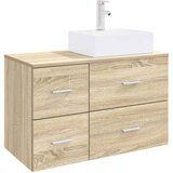  Set namještaja za kupaonicu 2 kom. Hrast sonoma Smeđa 49,5 x 41 x 79,5 cm | shoptok.hr