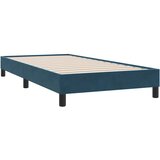 Box Spring krevet s madracem tamnoplavi 80x210 cm baršun | shoptok.hr