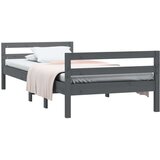  Za krevet sivi 90 x 200 cm od masivne borovine | shoptok.hr