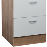 Modern Living omarica andy, bela, barva hrasta | Shoptok.si