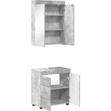  Set namještaja za kupaonicu TULUM 2 pcs Betonski sivi | shoptok.hr