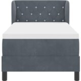 Box Postelja s box springom in temno žametno vzmetnico 80x200 cm | Shoptok.si