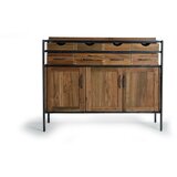 GINER Y COLOMER Komoda iz tikovine in mangovega lesa ter rjave kovine, (22147767) | Shoptok.si