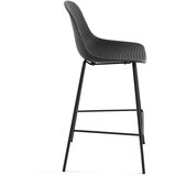 Kave Home Tamno siva metalna/plastična vrtna barska stolica Quinby – | shoptok.hr