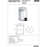 BEMETA Kanta 25x39 cm od nerđajućeg čelika, srebrne boje | Eponuda.com