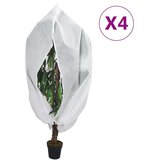 vidaXL Koprena za rastline iz flisa z zadrgo 4 kosi 70 g/m² 2,36x2 m | Shoptok.si