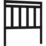 Maison Chic posteljno vzglavje - vzglavna omarica - nočna omarica črno 81x4x100 cm trdna borovina, (21706223) | Shoptok.si