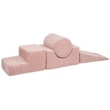 MeowBaby Igralište od ružičaste korduro pjene 45x170x30 cm Montessori - | shoptok.hr