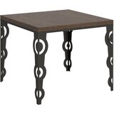 Itamoby   Karamay Libra (90x90/180 cm) - oreh, barva nog: antracit - preklopna jedilna miza, (20842464) | Shoptok.si