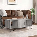 vidaXL Klubska mizica siva sonoma 100x51x40 cm inženirski les | Shoptok.si