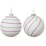 DEKOR DOM dekoracija - hanging bauble polystyrene 8cm 026185 - white - kmg ( 045621 ) | Eponuda.com
