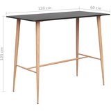  Barski stol crni 120 x 60 x 105 cm | shoptok.hr
