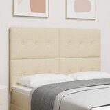  LED glava kreveta s LED trakama Krema 144 cm tkanina | shoptok.hr