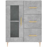  Visoka komoda siva betona 69 5x34x180 cm od konstruiranog drva | shoptok.hr