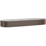  Povišena vrtna gredica od pocinčanog čelika 322x100x36 cm smeđi | shoptok.hr
