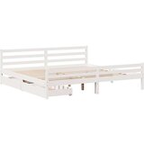 vidaXL Okvir kreveta bez madraca bijeli 180x200 cm od masivne borovine | shoptok.hr
