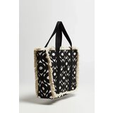Marisse Large Black Fringed Bag | Eponuda.ba